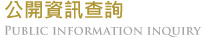 公開資訊查詢